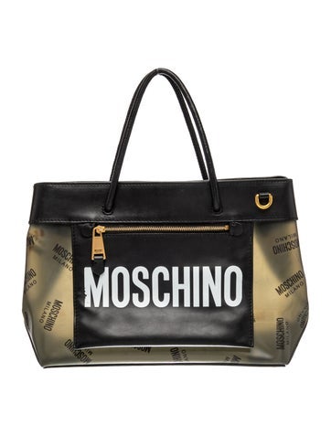 Moschino Leather Top Handle Bag