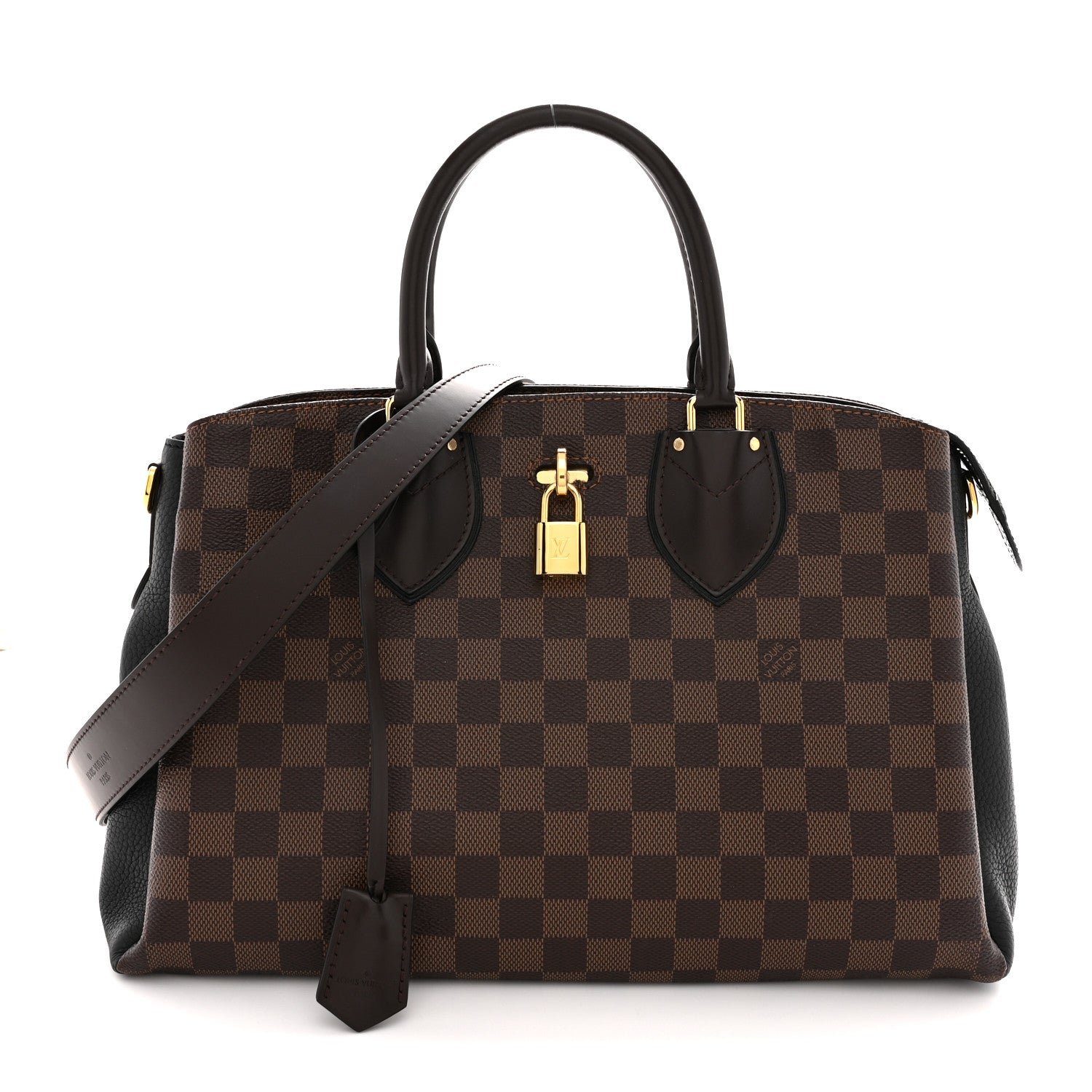Louis Vuitton Cuir Taurillon Damier Ebene Normandy Black