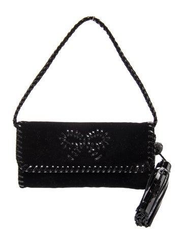 Anya Hindmarch Suede Top Handle Bag