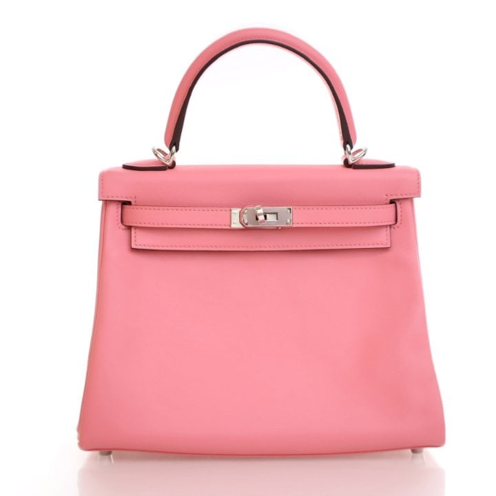 Hermes Rose Été Swift Kelly 25