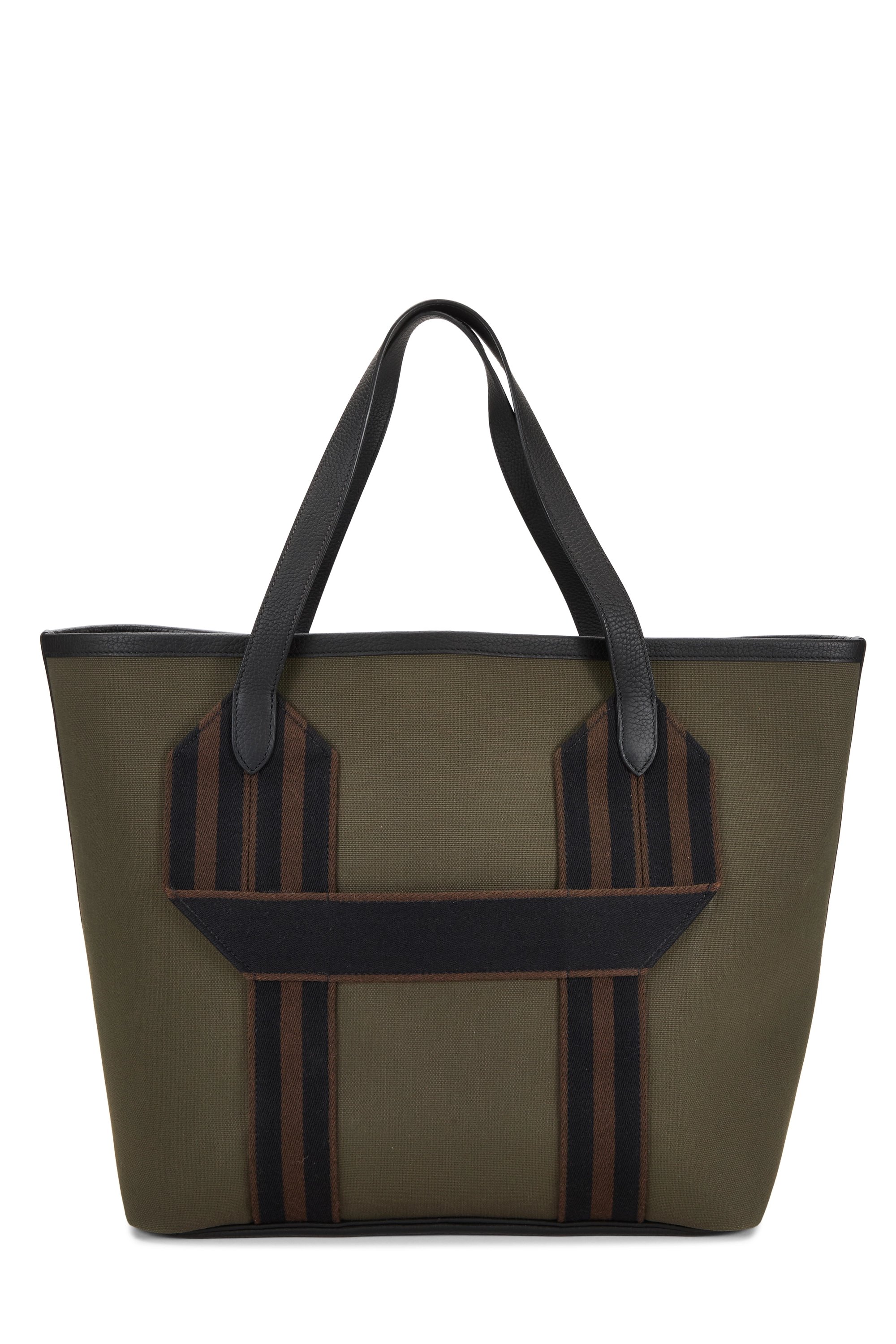 Green Canvas Pursangle Tote