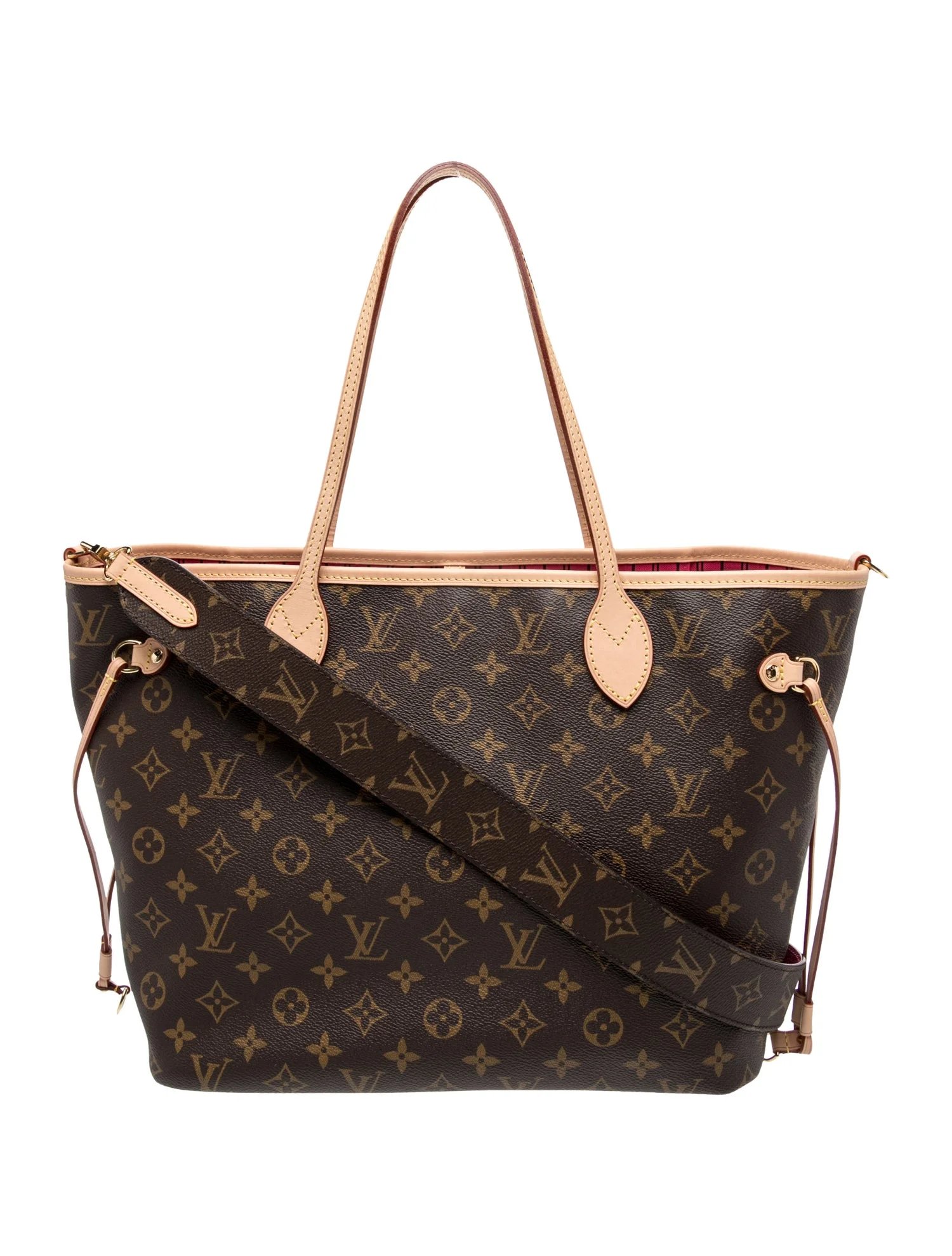 LV Monogram Neverfull Bandouliere Inside Out MM