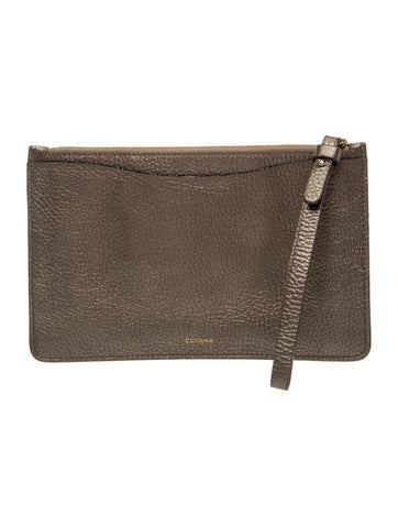 Cuyana Leather Clutch