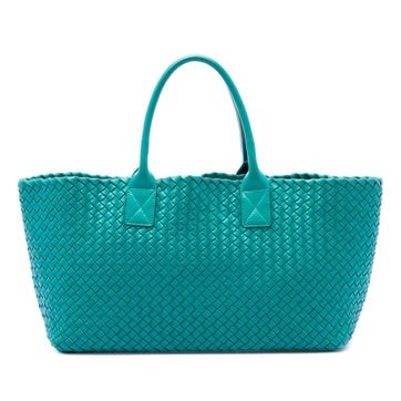Leather Medium Nappa Intrecciato Cabat Tote