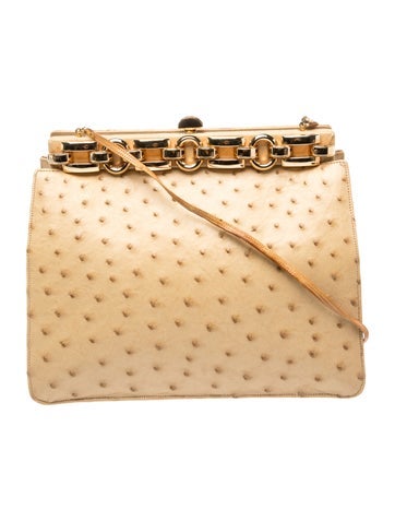 Ostrich Crossbody Bag