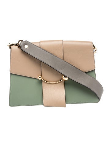Strathberry Leather Box Crescent
