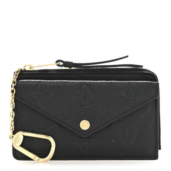 Louis Vuitton Empreinte Recto Verso Card Holder Black