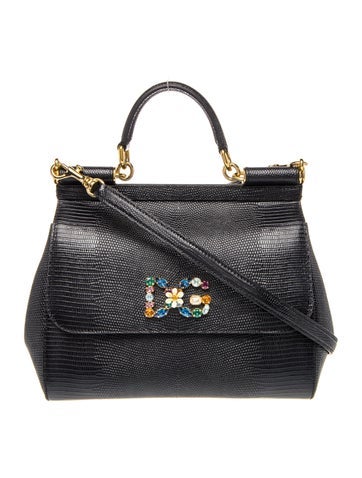 Lizard Top Handle Bag