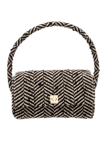 Anine Bing Tweed Top Handle Bag