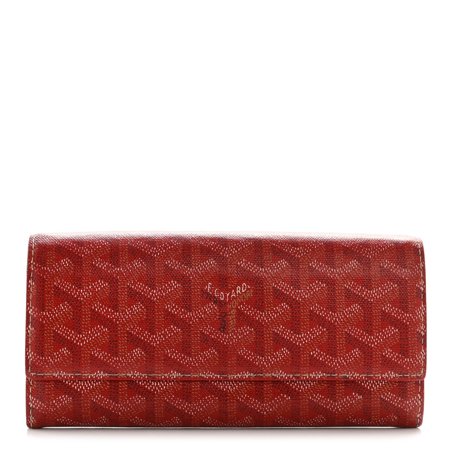 Goyard Goyardine Varenne Long Wallet Red