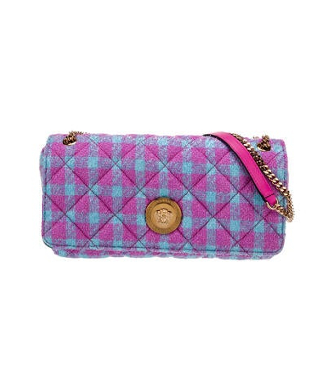 Versace Tweed Shoulder Bag