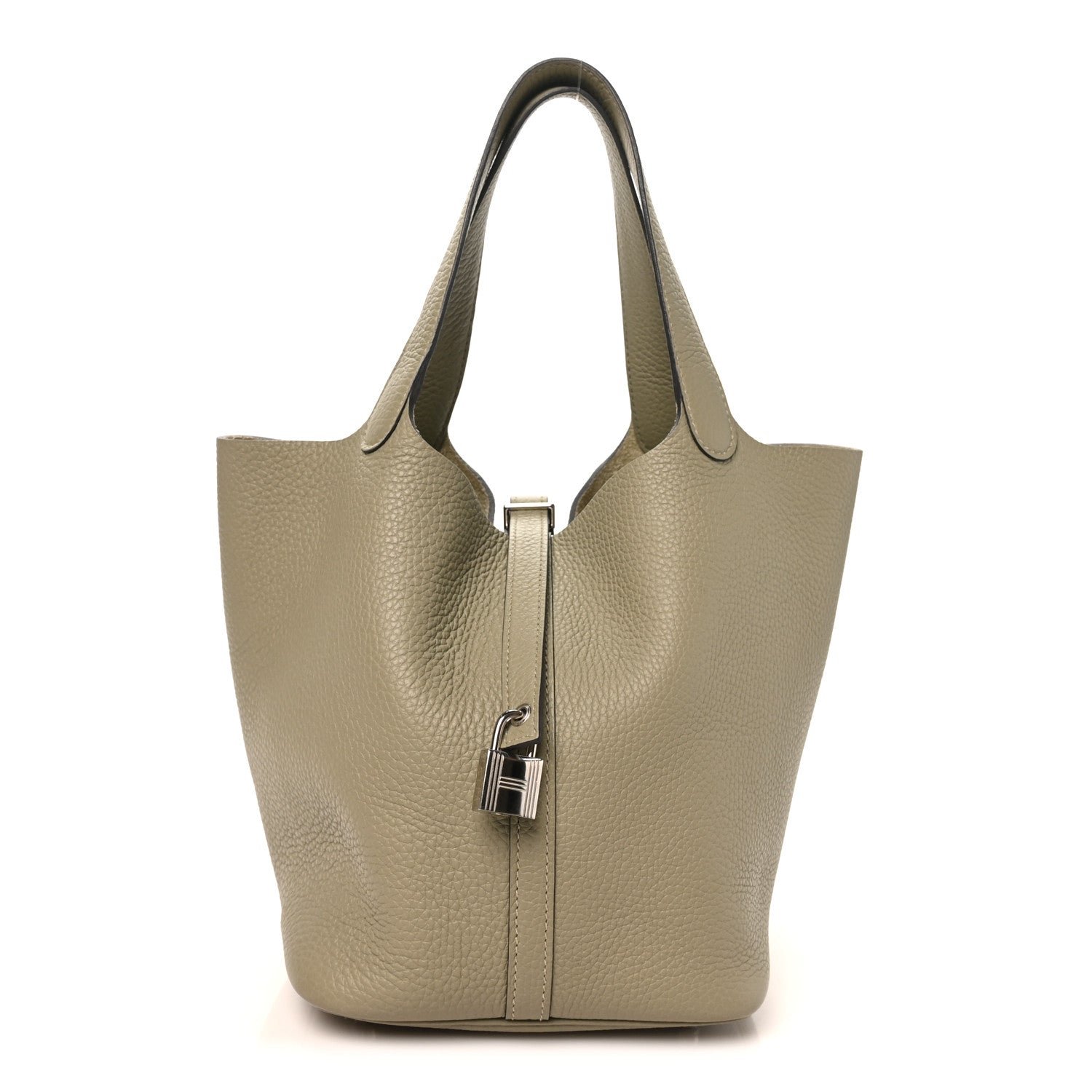Hermes Taurillon Clemence Picotin Lock 22 MM Sauge