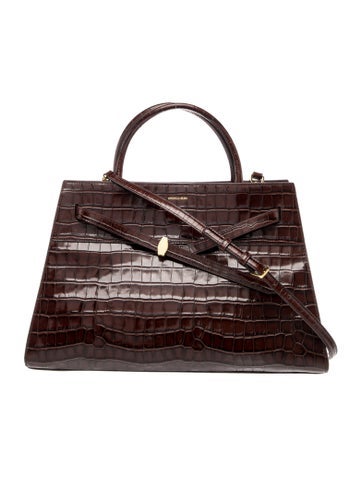 Embossed Leather Top Handle Bag w/ Tags
