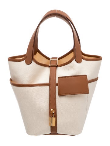 Hermes 2025 Toile Goeland Cargo Picotin Lock 18