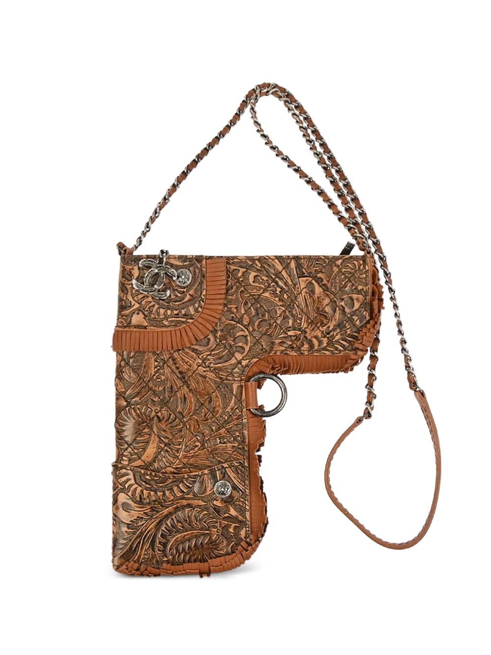 2014 Paris-Dallas fringe cross body bag