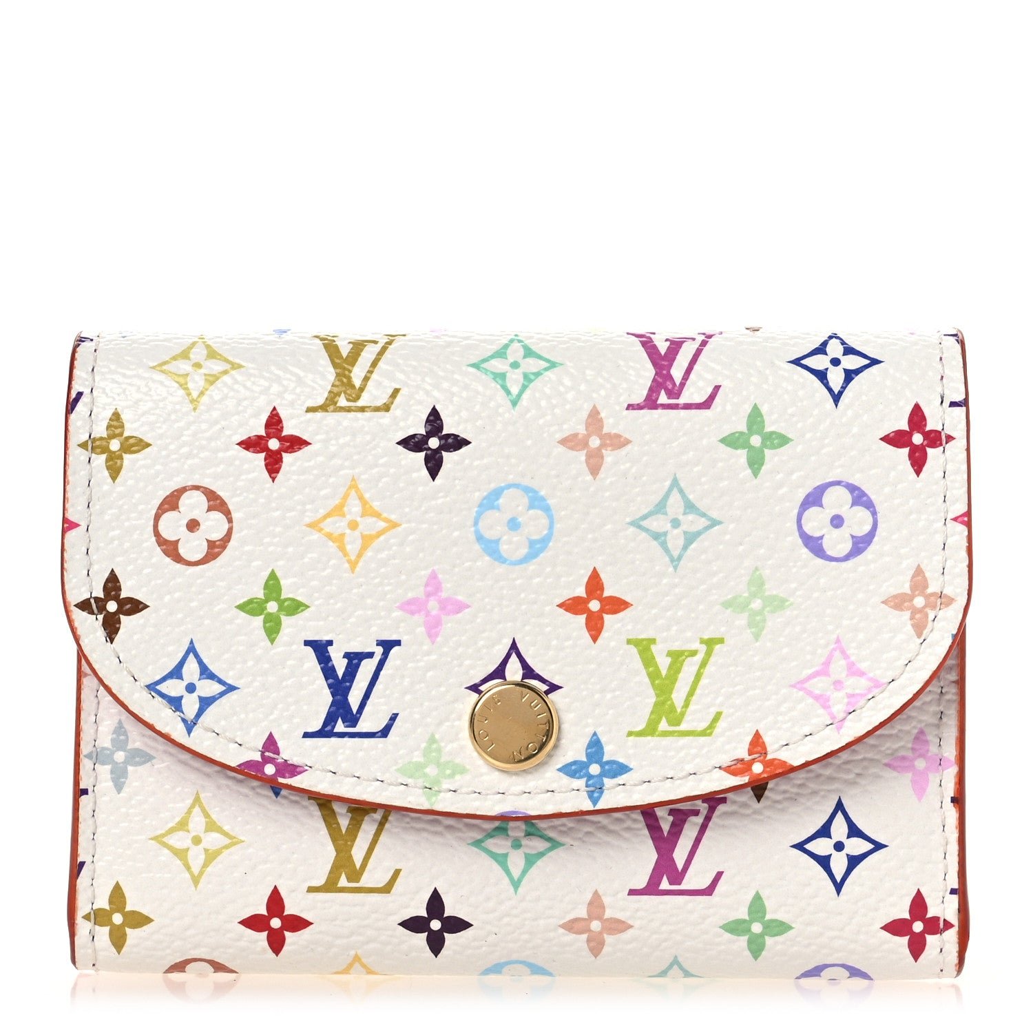 Louis Vuitton LV X TM Monogram Multicolor Rosalie Coin Purse White Kawaii Pink