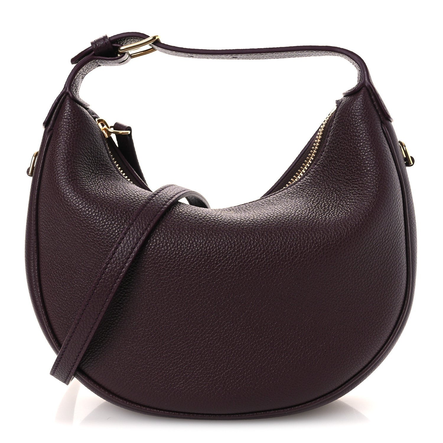 Celine Supple Grained Calfskin Teen Lulu Shoulder Bag Deep Burgundy