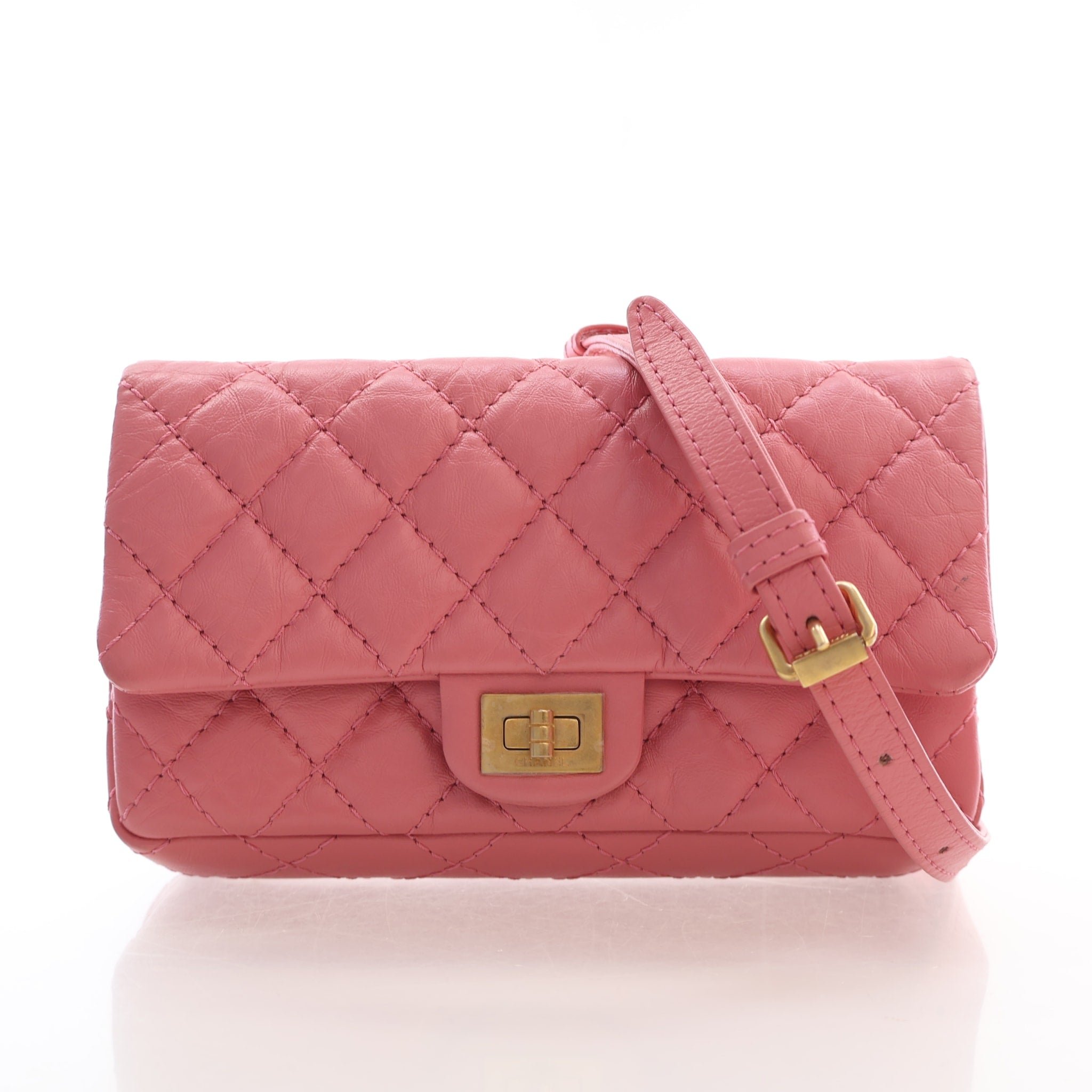 Chanel Aged Calfskin Reissue 2.55 Flap Belt Bag