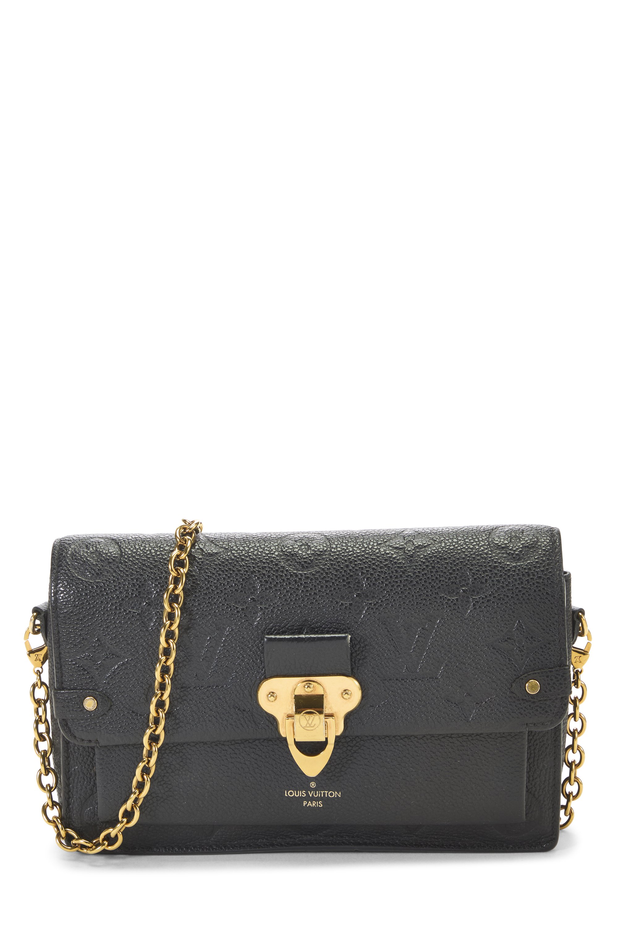 Black Monogram Empreinte Leather Vavin Wallet on Chain (WOC)