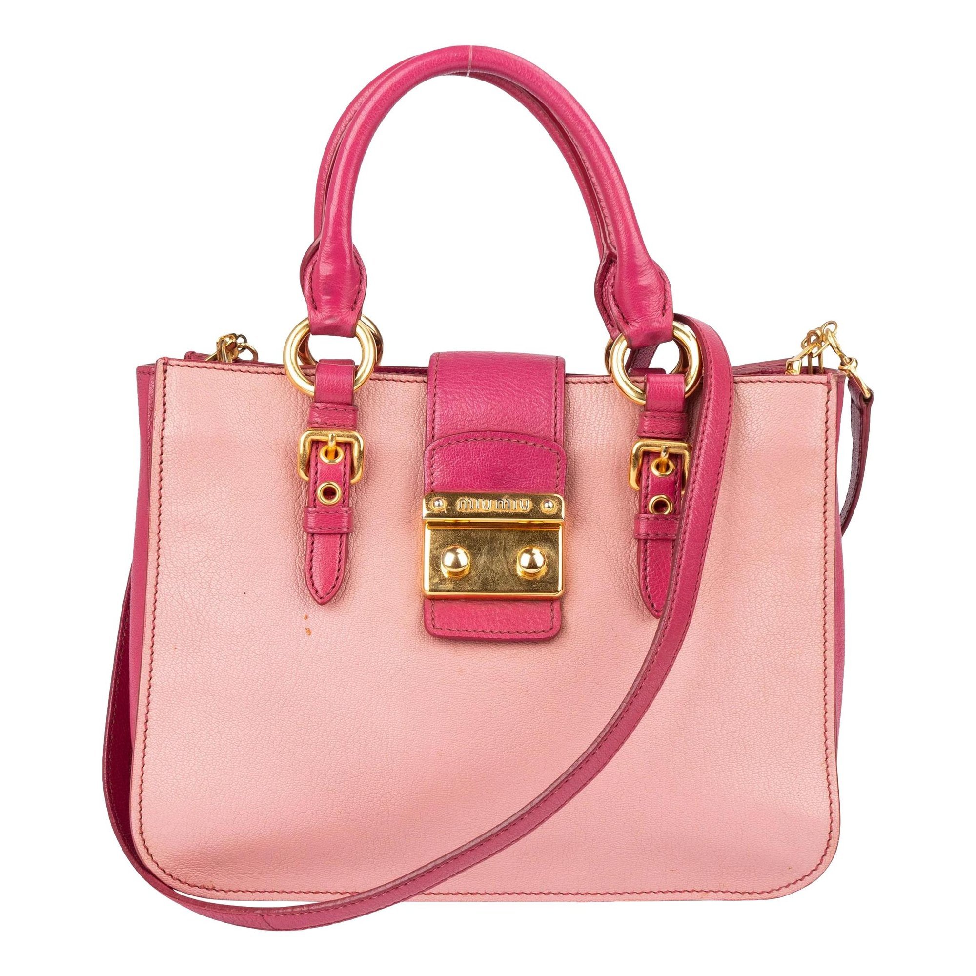 Madras leather handbag