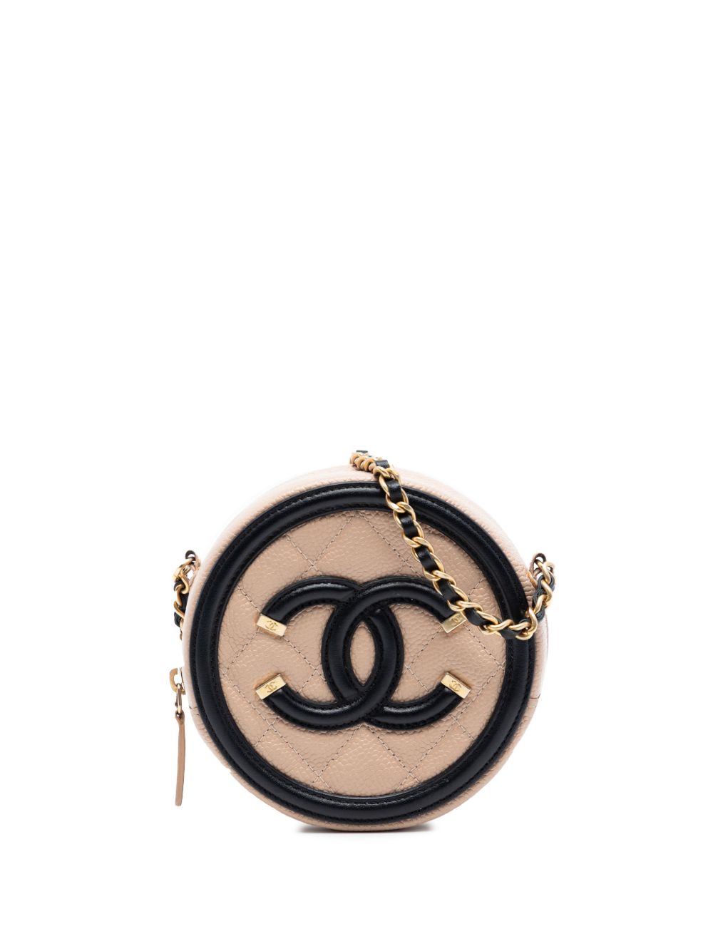2019 Caviar CC Filigree Round crossbody bag