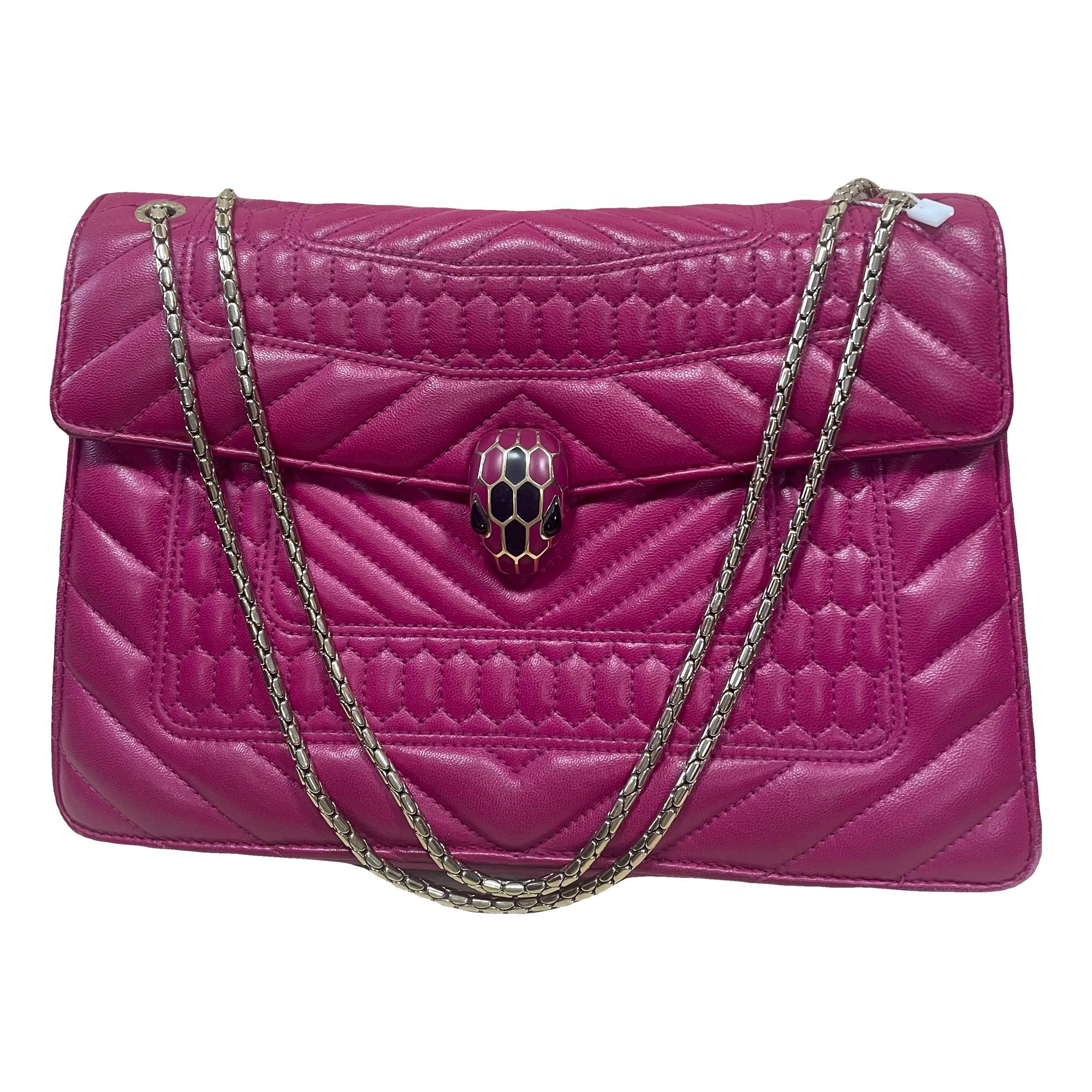 Serpenti leather handbag