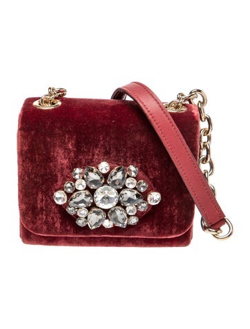 Dolce & Gabbana Velvet Shoulder Bag