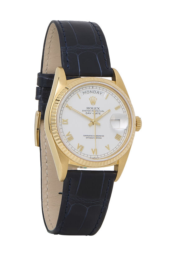 Rolex Gold Alligator Day-Date 18038 36mm