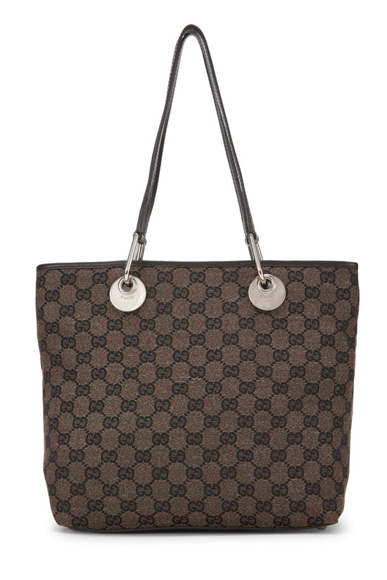 Brown GG Canvas Eclipse Bucket Tote