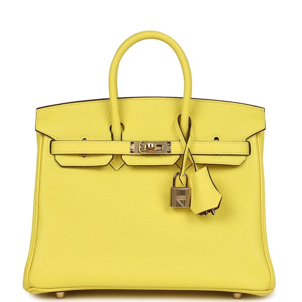 Hermes Hermes Special Order (HSS) Birkin 25 Lime Verso Clemence Permabrass Hardware