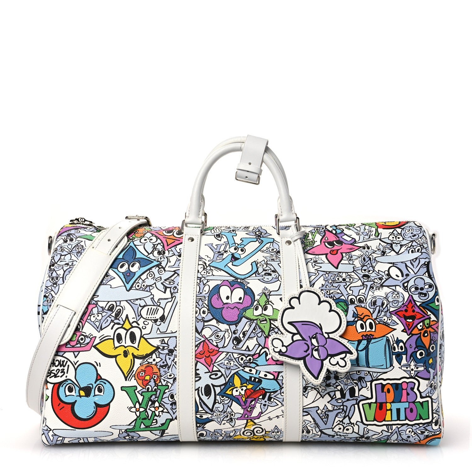 Louis Vuitton Monogram Comics Keepall Bandouliere 50 Multicolor