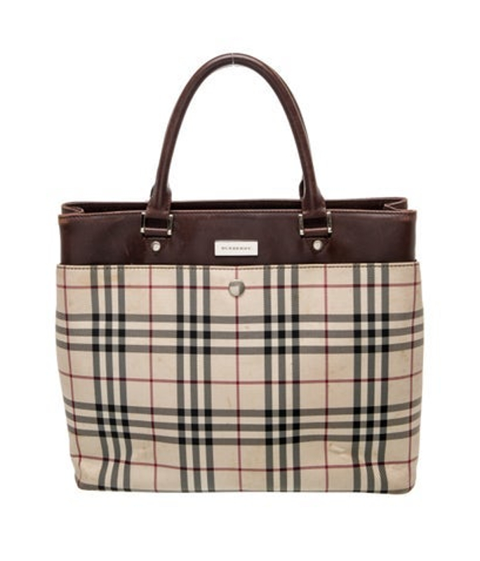 Burberry Nova Check Top Handle Bag Vintage