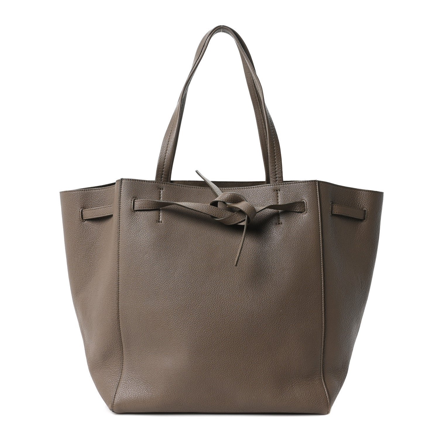 Celine Soft Grained Calfskin Small Belt Cabas Phantom Taupe