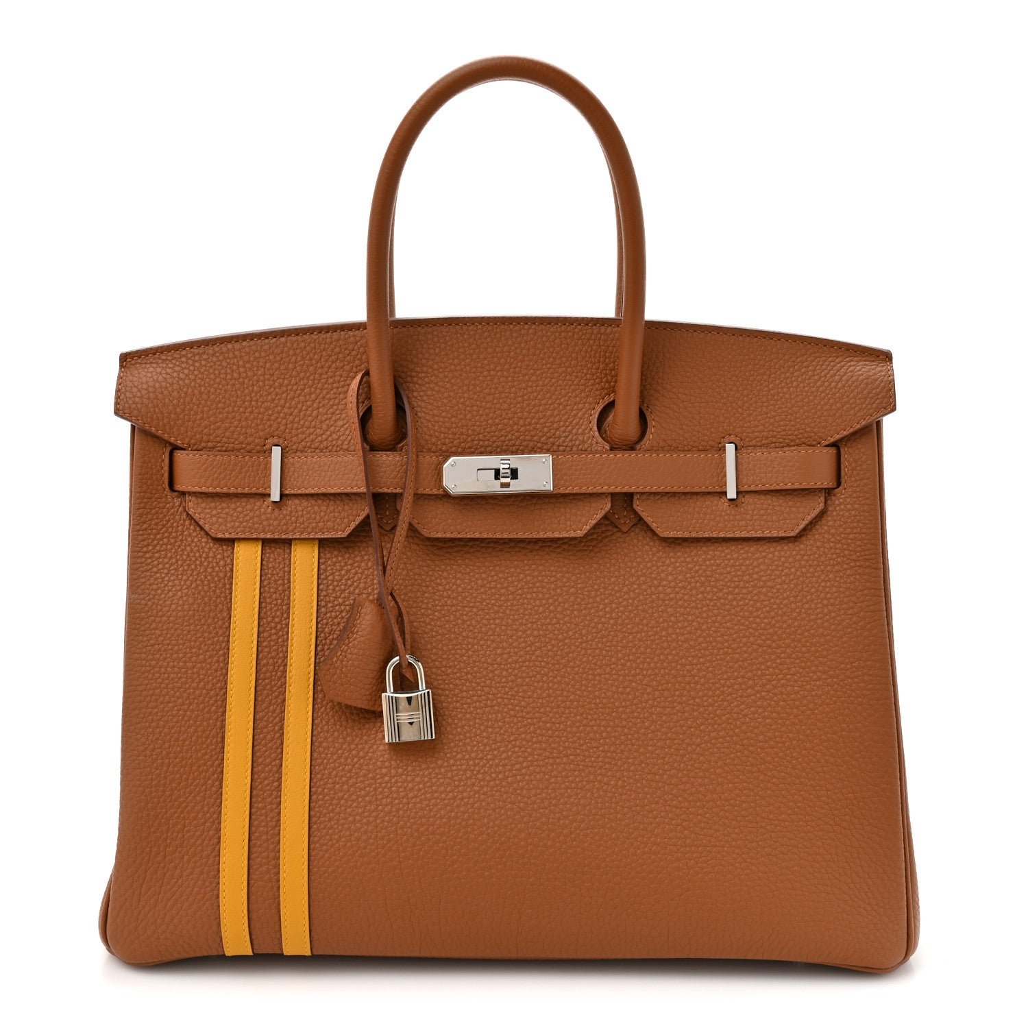 Hermes Togo Swift Officier Birkin 35 Gold Ambre