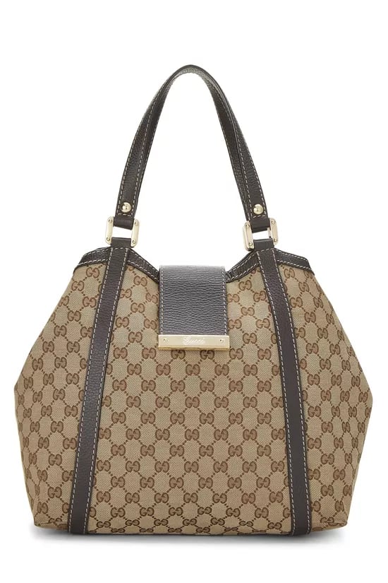 Brown Original GG Canvas Shelly Tote