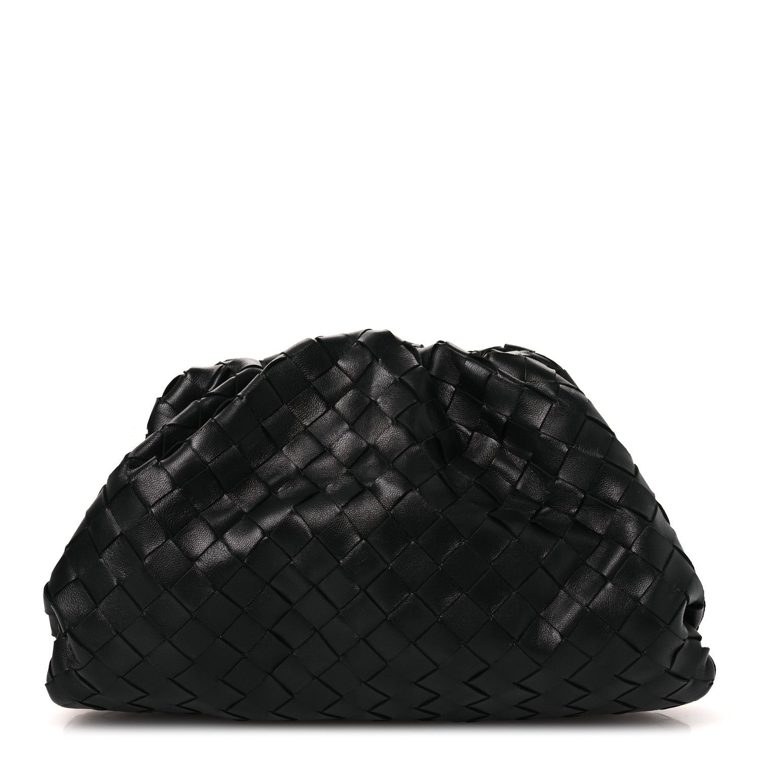 Bottega Veneta Nappa Intrecciato Teen Pouch Black