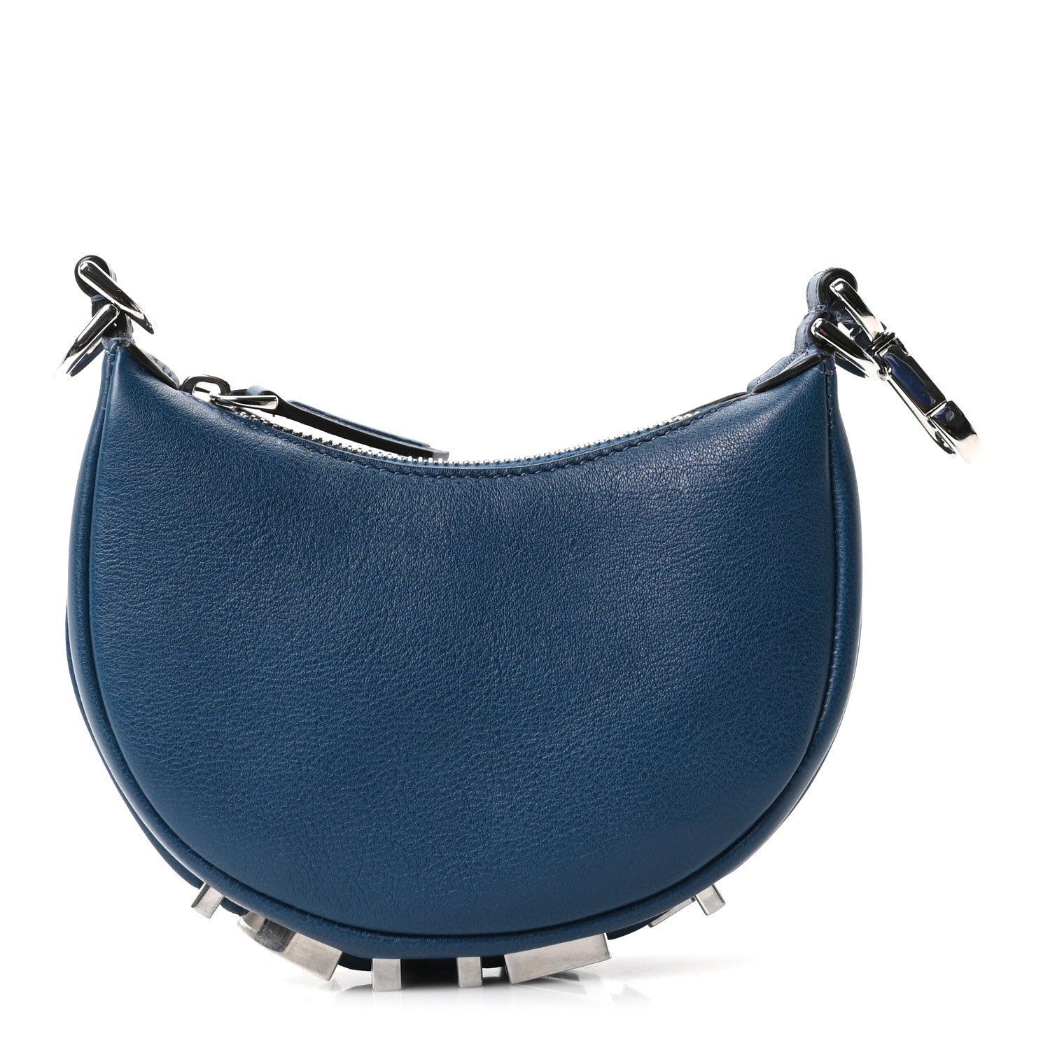Fendi Fendi Vitello Grace Matte Nano Fendigraphy Hobo Charm Mirto