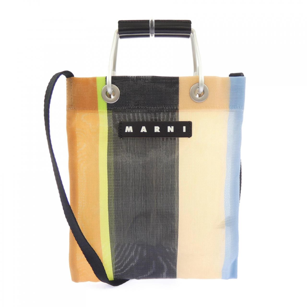 Marni Marni Market Stripe Mini Shoulder Bag SHMH0106A0