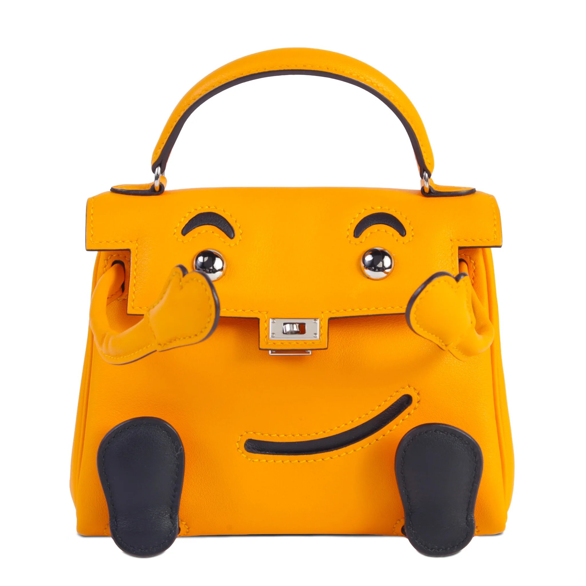 Hermes Special Order Kelly Doll Jaune d’Or (9V) Swift Palladium hardware C (2018)