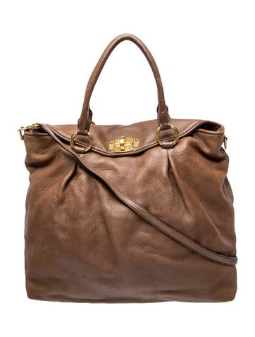 Leather Top Handle Bag