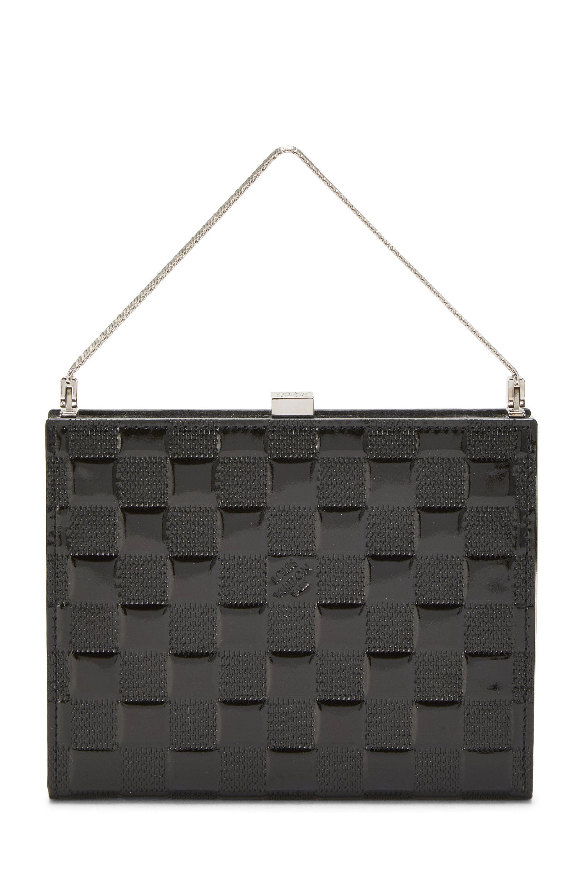 Black Damier Vernis Leather Ange MM