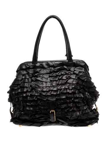 Leather Top Handle Bag