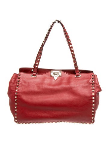 Rockstud Top Handle Bag