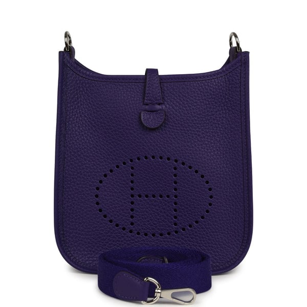 Hermes Hermes Evelyne TPM Purple Clemence Palladium Hardware