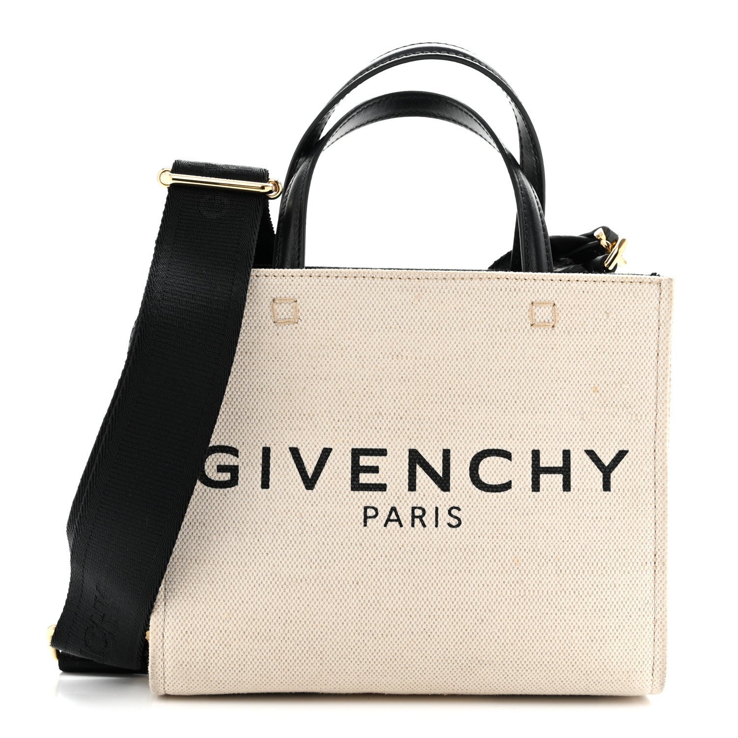 Givenchy Canvas Mini G-Tote Beige Black