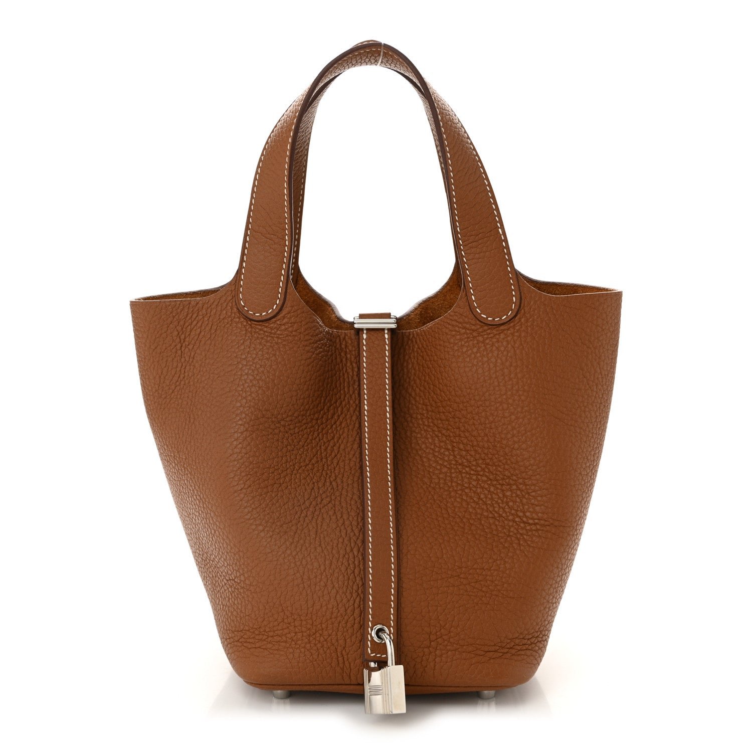 Hermes Taurillon Clemence Picotin Lock 18 PM Gold