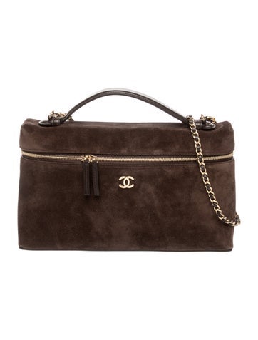 2026 Large Suede Slim Vanity Case w/ Chain