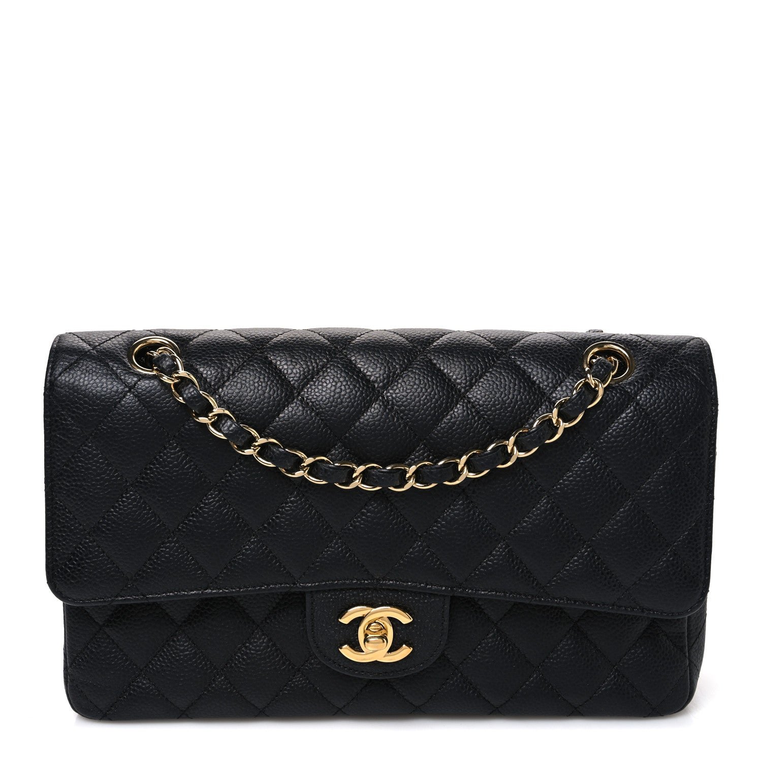 Chanel Caviar Quilted Medium Double Flap Black