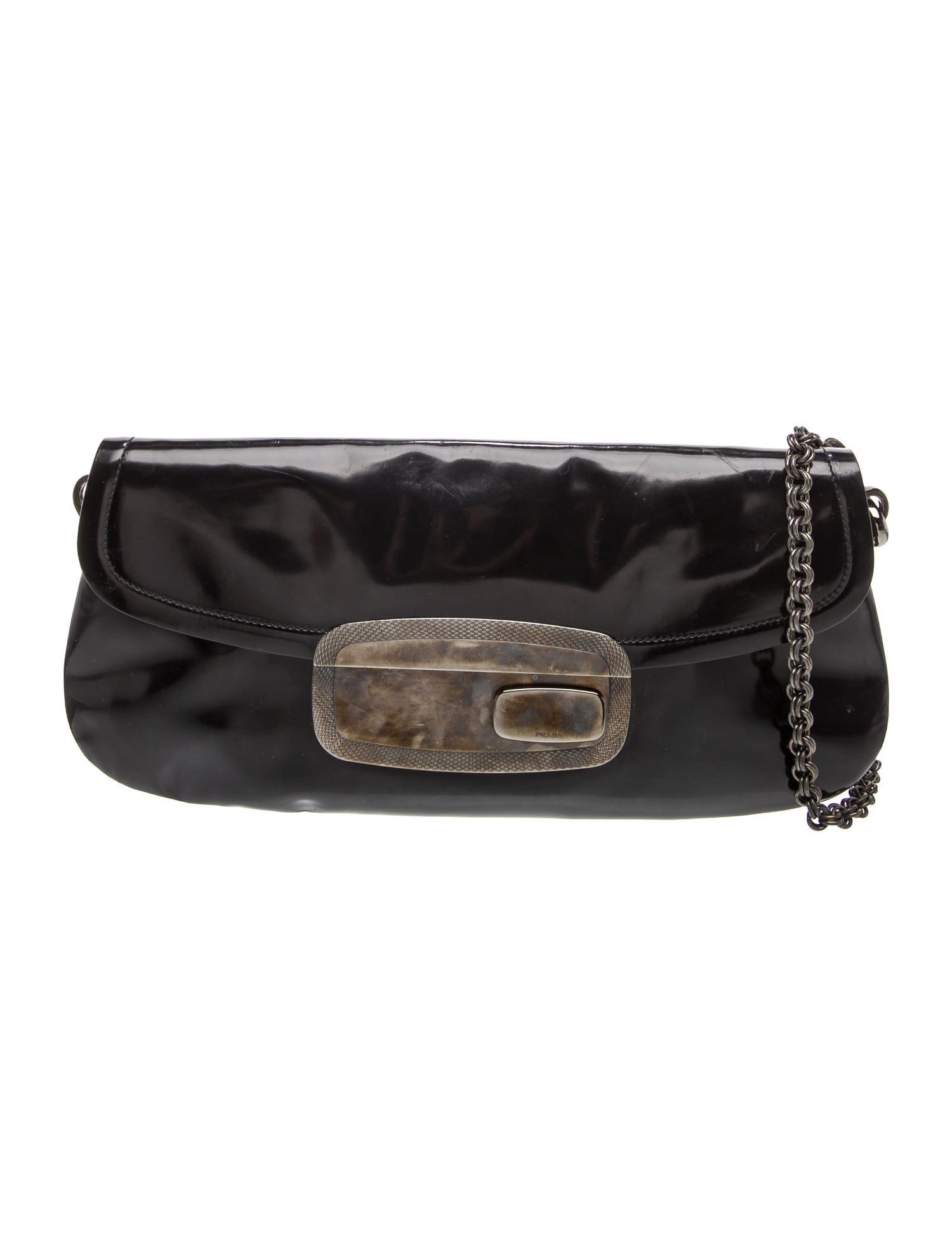 Prada Soft Calf Leather Shoulder Bag