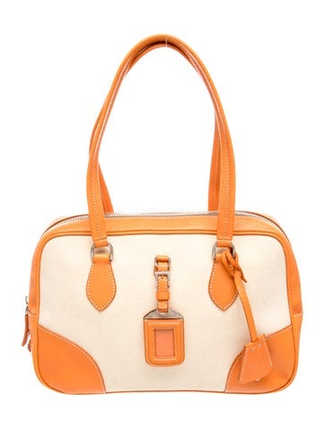 Enameled Metal Triangle Top Handle Bag